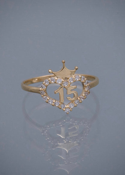 Anillo 15S 1.7gr / Talla 7 — Oro Amarillo