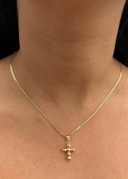 Dije Cruz 0.8gr / Largo 2.5cm / Oro Amarillo Nac B