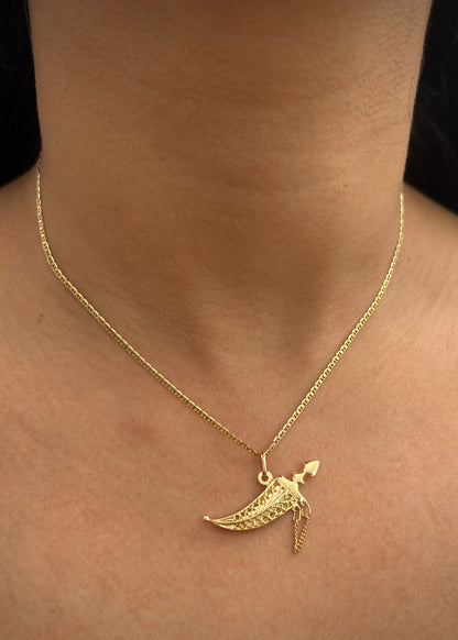 Dije espada 3.6gr / Largo 1.5cm / Oro Amarillo Nac M