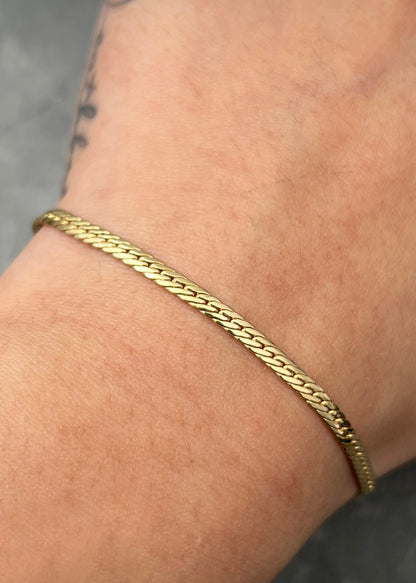 Pulso serpiente 2.4gr / Largo 19.5cm / Oro Amarillo italy +3 B