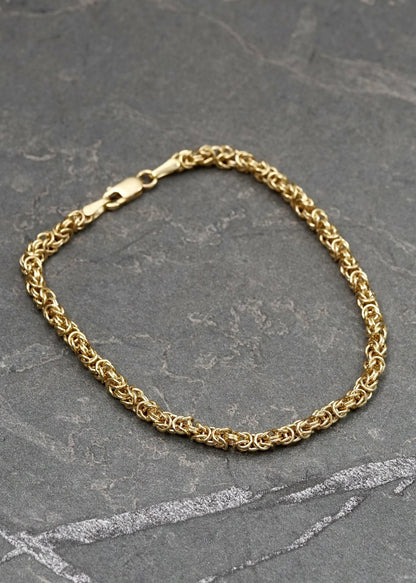 Pulso rustico 3.6gr / Largo 18cm / Oro Amarillo italy +4 B