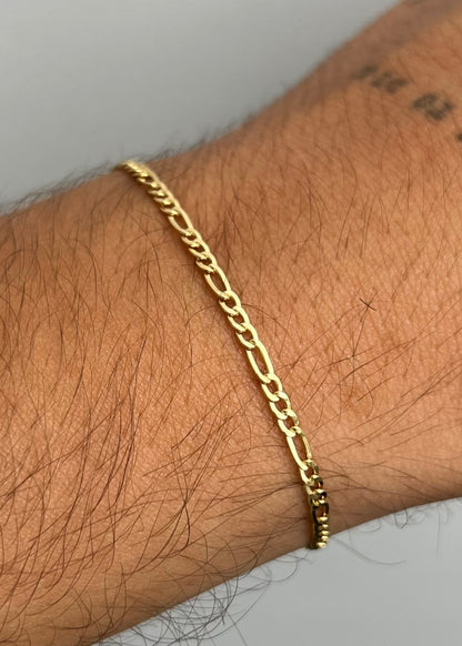 Pulso figaro 1.4gr / Largo 18cm / Oro Amarillo italy cte P