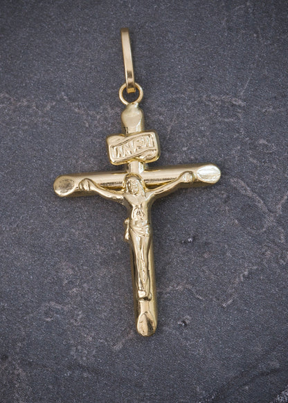 Dije cristo 1.05gr / Largo 3.4cm / Oro Amarillo Nac B