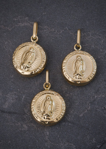Dije virgen de guadalupe 0.75gr / Largo 1.7cm / Oro Amarillo Nac B