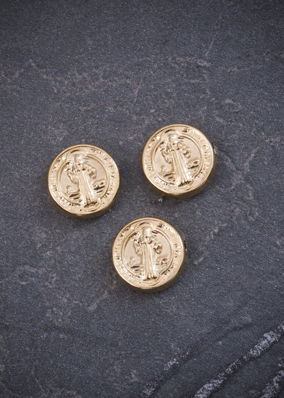 Herraje san benito 0.25gr / Largo 0.8cm / Oro Amarillo Nac B