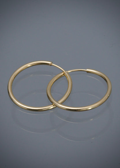 Candongas lisas 1.05gr / Largo 1.9cm / Oro Amarillo Nac B