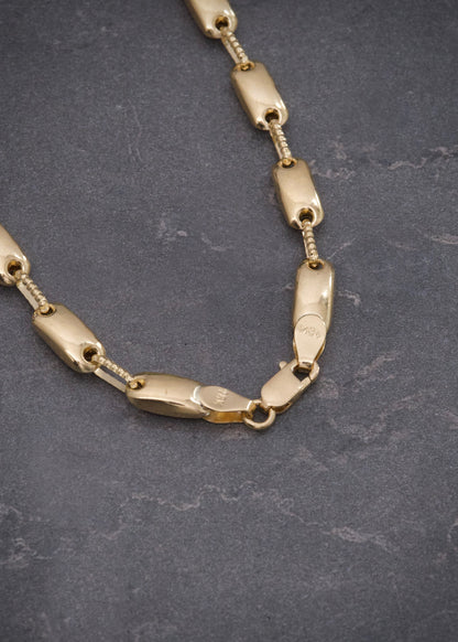 Cadena Rustica 14.8gr / 60cm / 4.4mm — Oro Amarillo