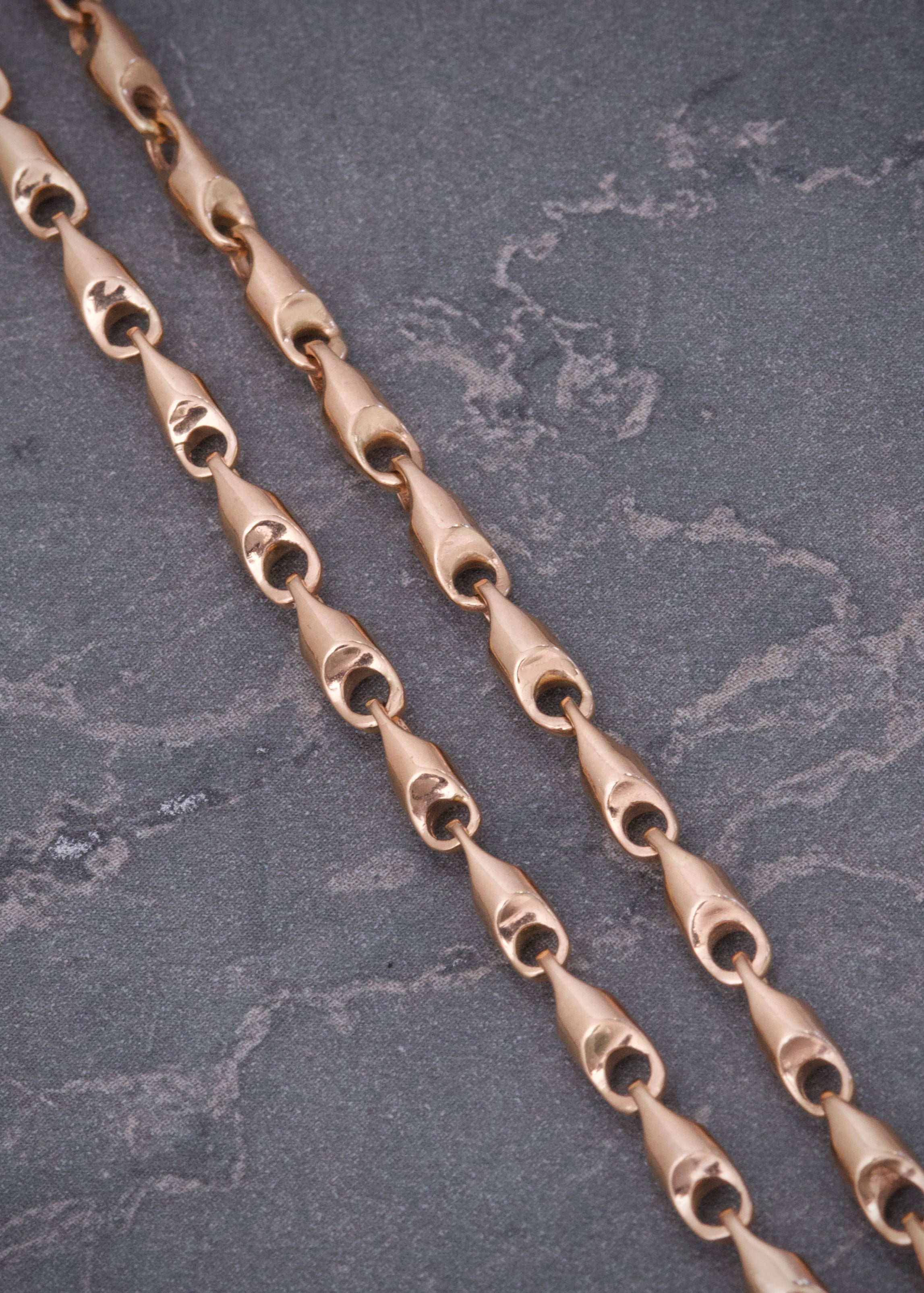 Cadena rustica 30gr / Largo. 60 cm / Oro Rosado Nac*