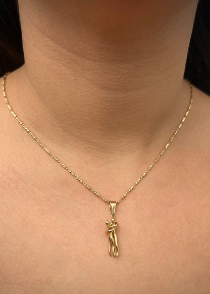 Dije pareja 2.75gr / Largo 3.1cm / Oro Amarillo Nac M