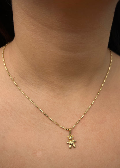 Dije oso 1.2gr / Largo 1.8cm / Oro Amarillo Nac M