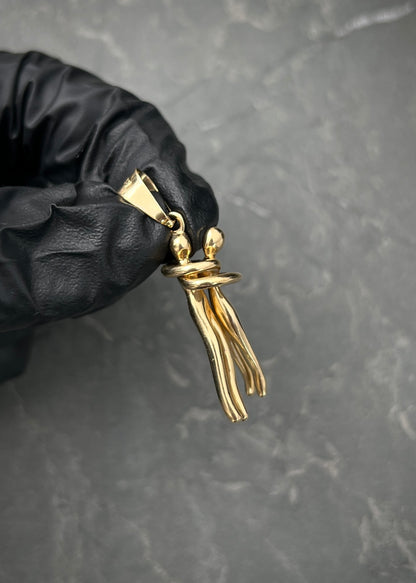 Dije pareja 5.85gr / Largo 3.6cm / Oro Amarillo Nac M