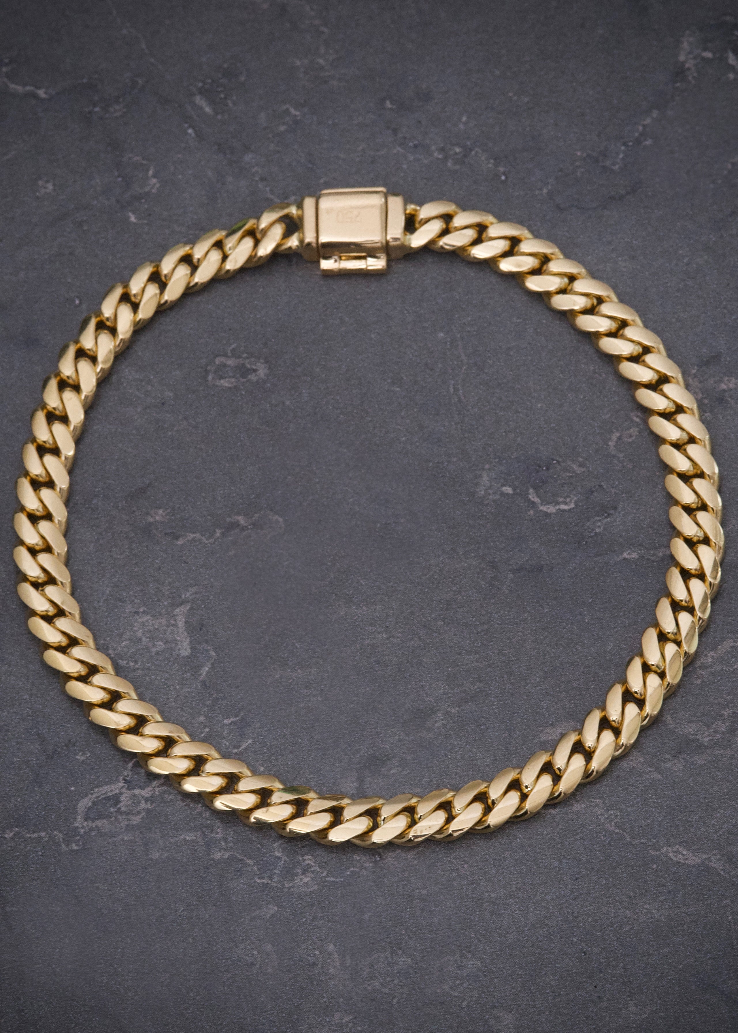 Pulso cubano 20.6gr / Largo 20cm / Oro Amarillo Nac B