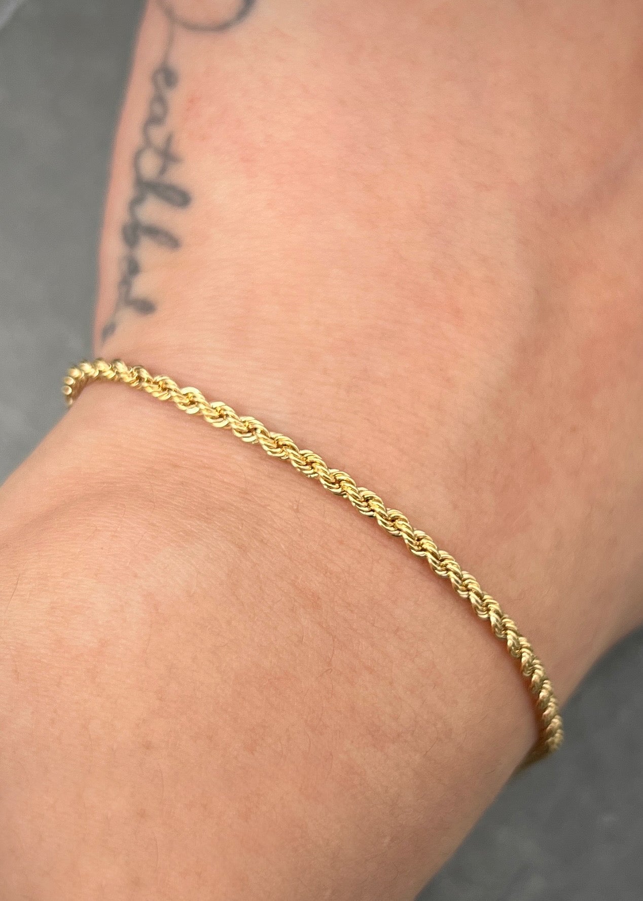 Pulso lazo 1.45gr / Largo 18cm / Oro Amarillo italy +2 B