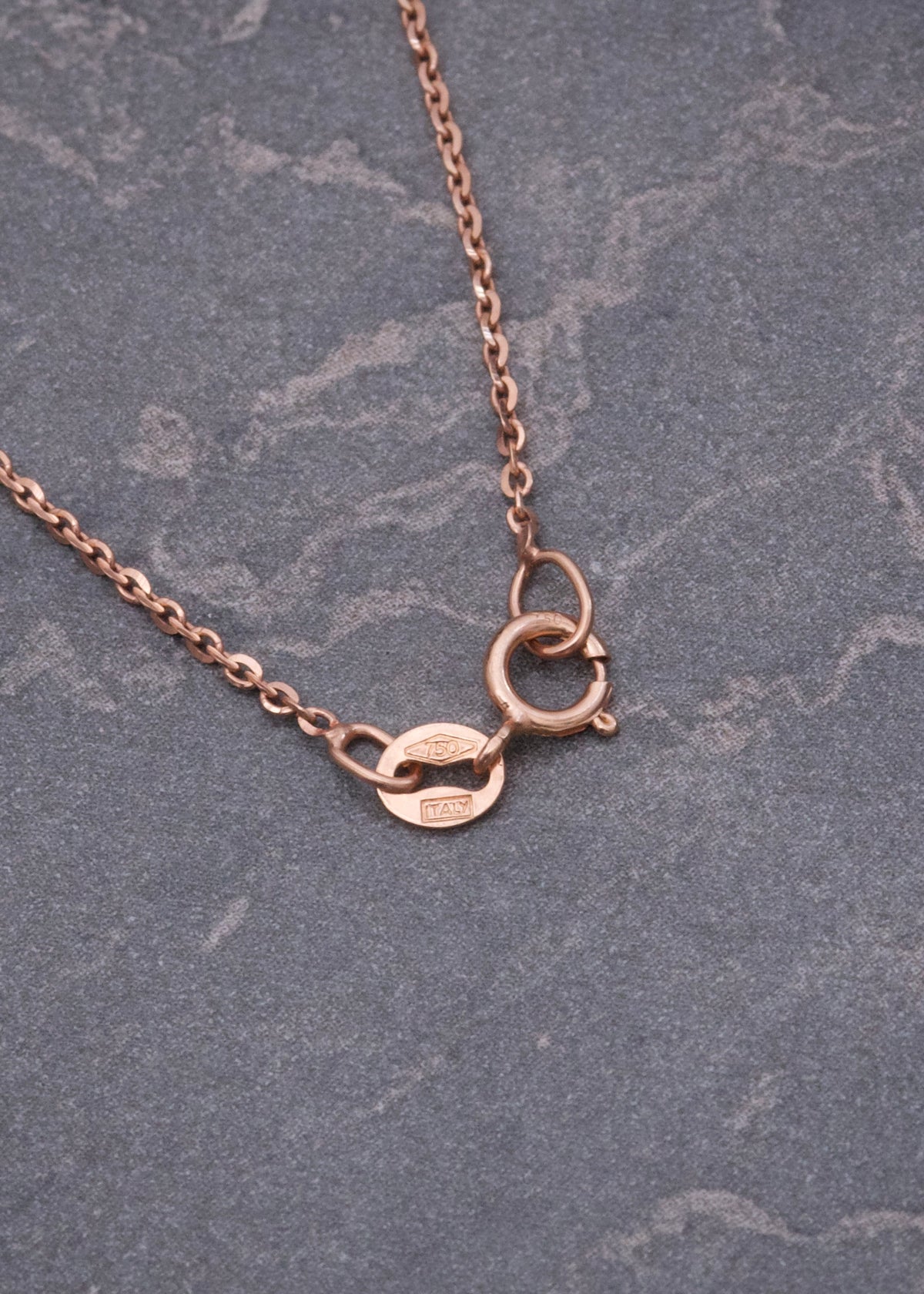Cadena Aro Seguido 2gr / 50cm / 1mm — Oro Rosado