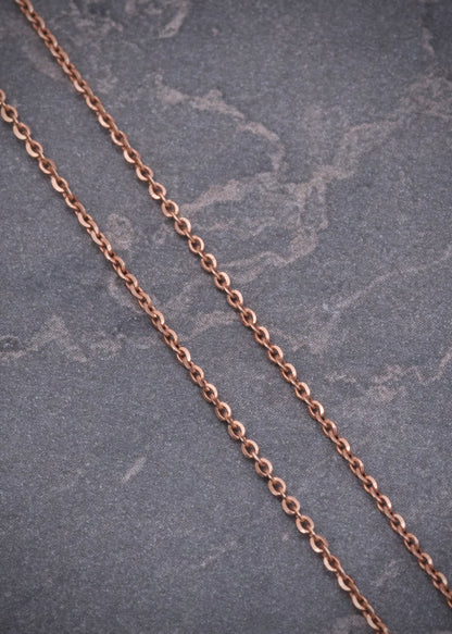 Cadena Aro Seguido 2gr / 50cm / 1mm — Oro Rosado