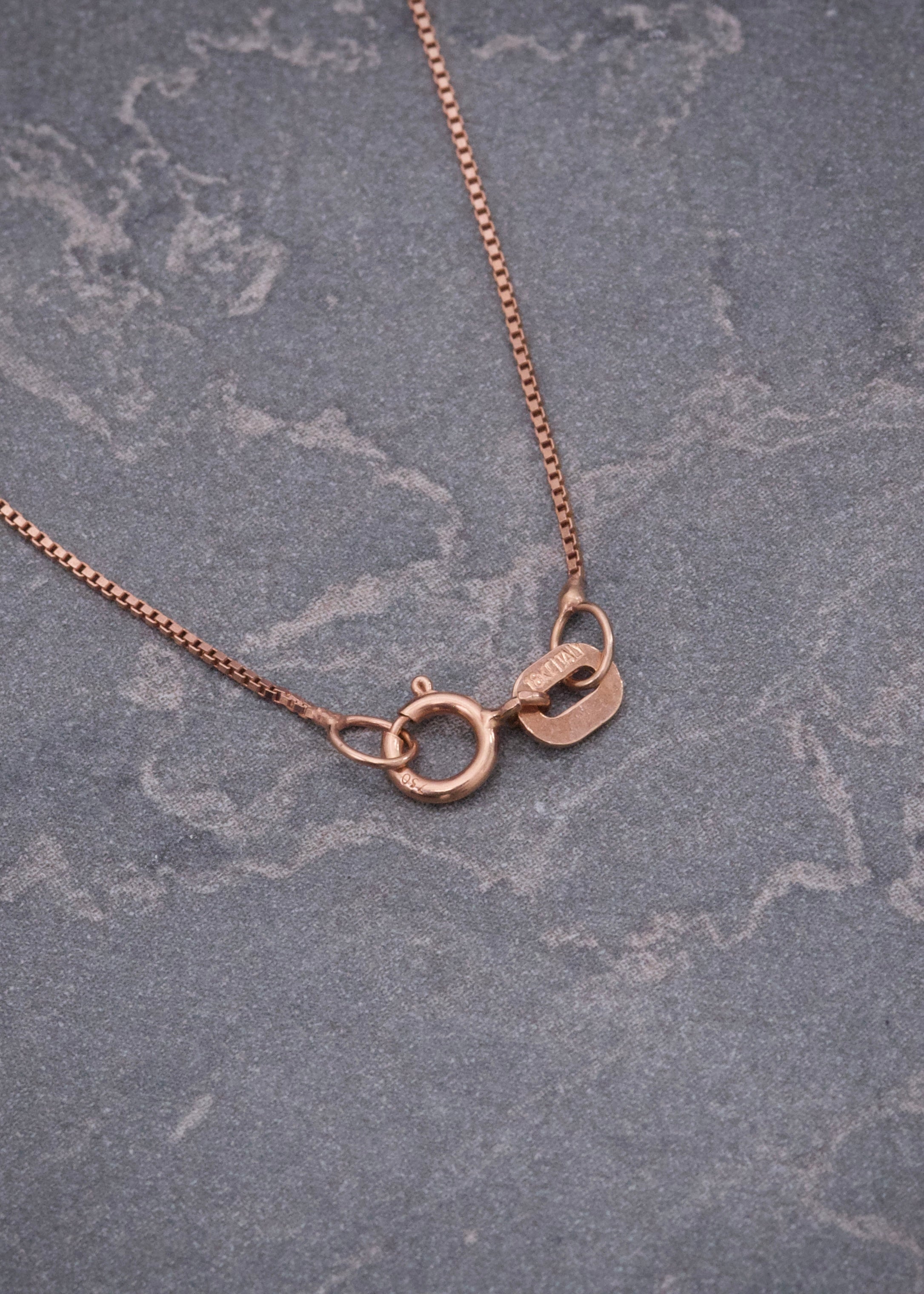 Cadena Veneciana 1.25gr / 45cm / 0.6mm — Oro Rosado