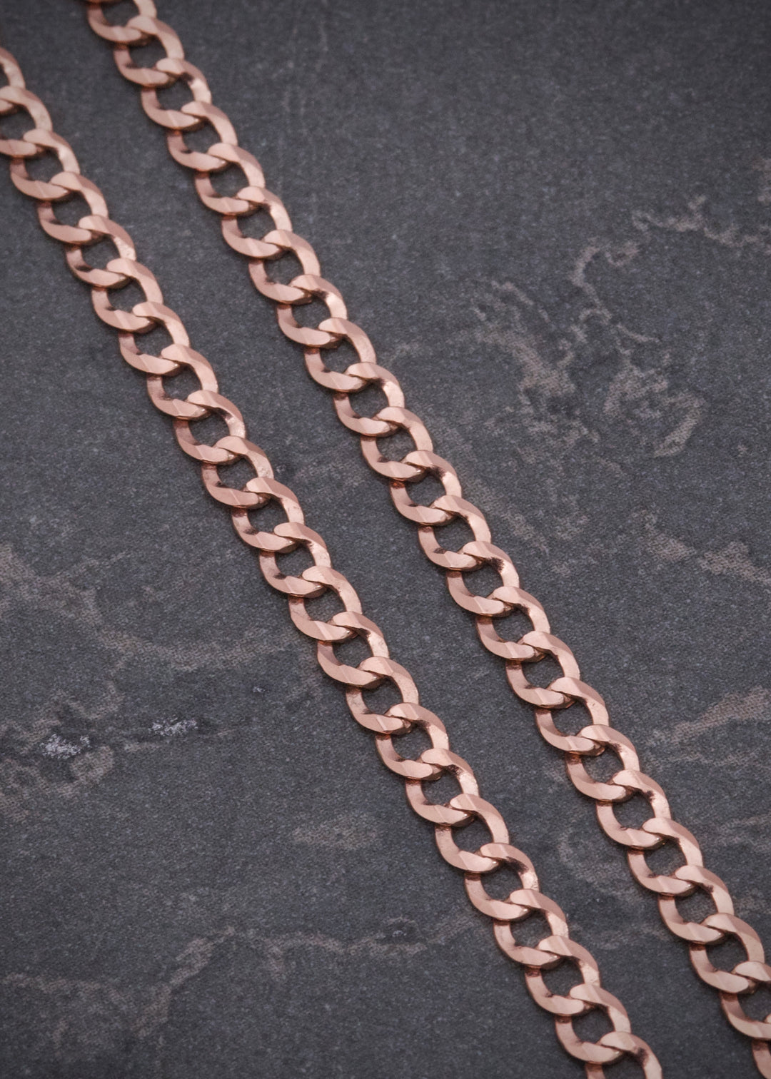 Cadena Cubana 8gr / 60cm / 3.2mm — Oro Rosado