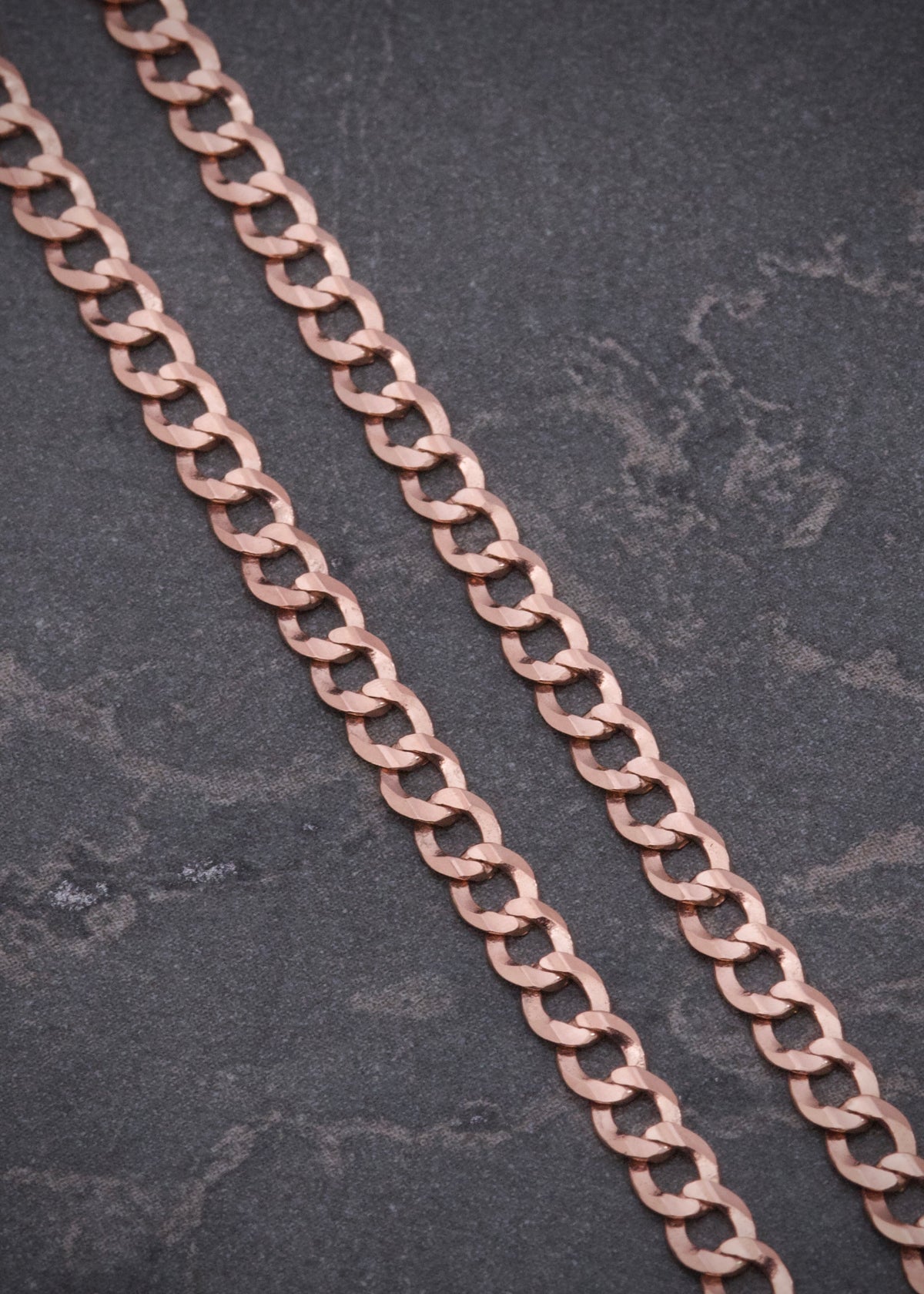 Cadena Cubana 8gr / 60cm / 3.2mm — Oro Rosado
