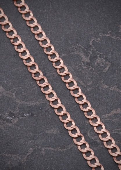 Cadena Cubana 8gr / 60cm / 3.2mm — Oro Rosado