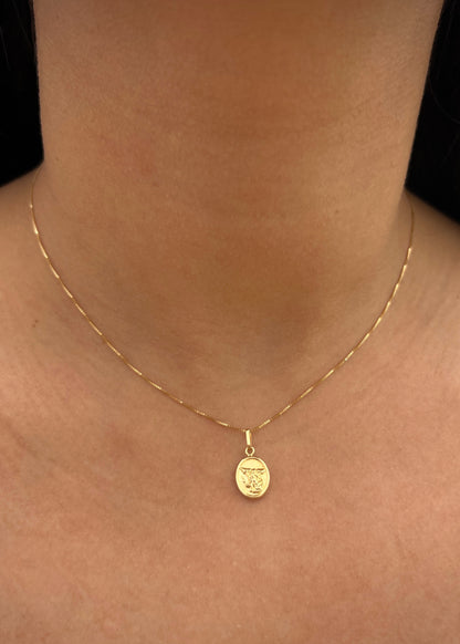 Dije Arcangel san miguel 0.5gr / Largo 1.7cm / Oro Amarillo Nac P