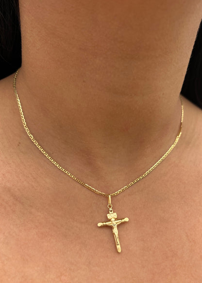 Dije cristo 1gr / Largo 3.3cm / Oro Amarillo Nac P