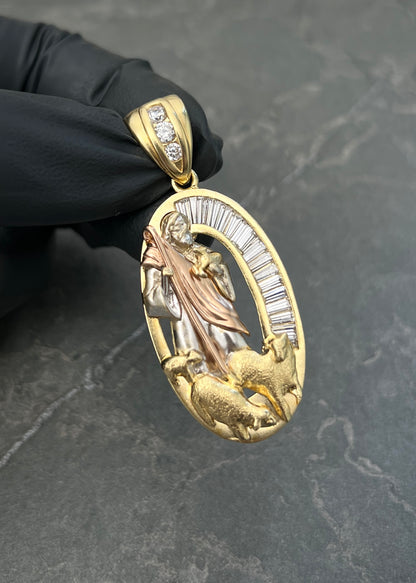 Dije el Buen Pastor 12.5gr / 5cm / 21mm — Oro Amarillo