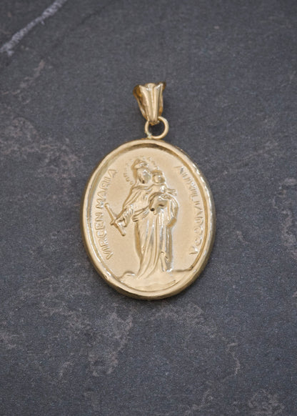 Dije Virgen Maria Auxiliadora 1.1gr / 2.8cm / 16.1mm — Oro Amarillo