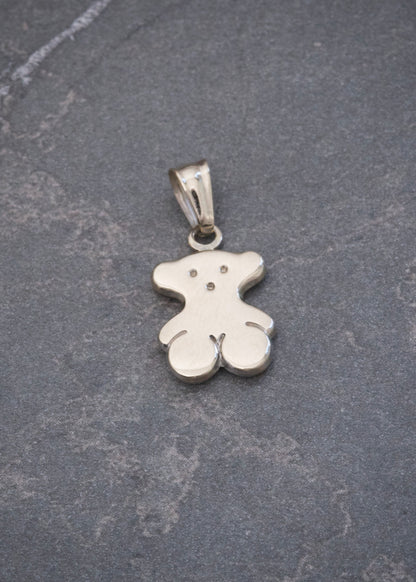 Dije Oso Th 0.9gr / 2cm / 10.1mm — Oro Blanco