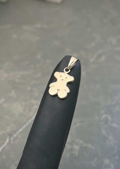 Dije Oso Th 0.9gr / 2cm / 10.1mm — Oro Blanco