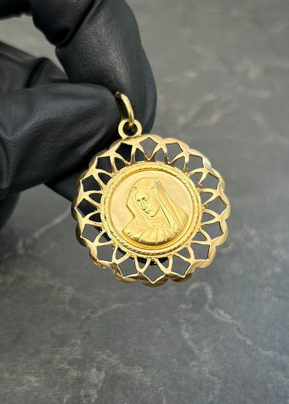 Dije Virgen 4.7gr / 3.8cm / 30mm — Oro Amarillo
