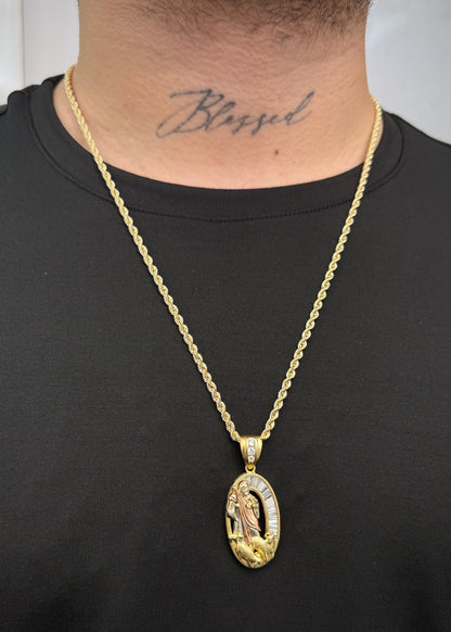 Dije el Buen Pastor 12.5gr / 5cm / 21mm — Oro Amarillo