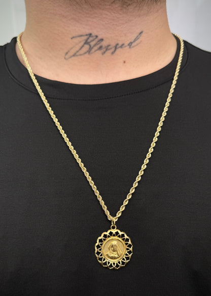 Dije Virgen 4.7gr / 3.8cm / 30mm — Oro Amarillo