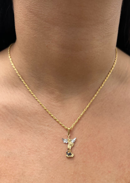Dije Arcangel San Miguel 1.8gr / 2.6cm / 13mm — Oro Amarillo