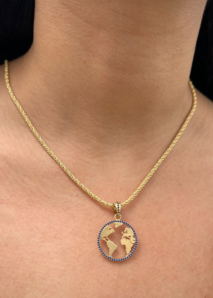 Dije Mundo 3.15gr / 3.1cm / 22mm — Oro Amarillo