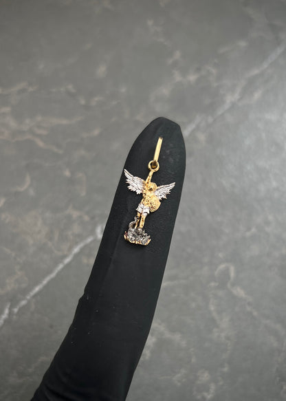 Dije Arcangel San Miguel 1gr / 2.4cm / 11mm — Oro Amarillo