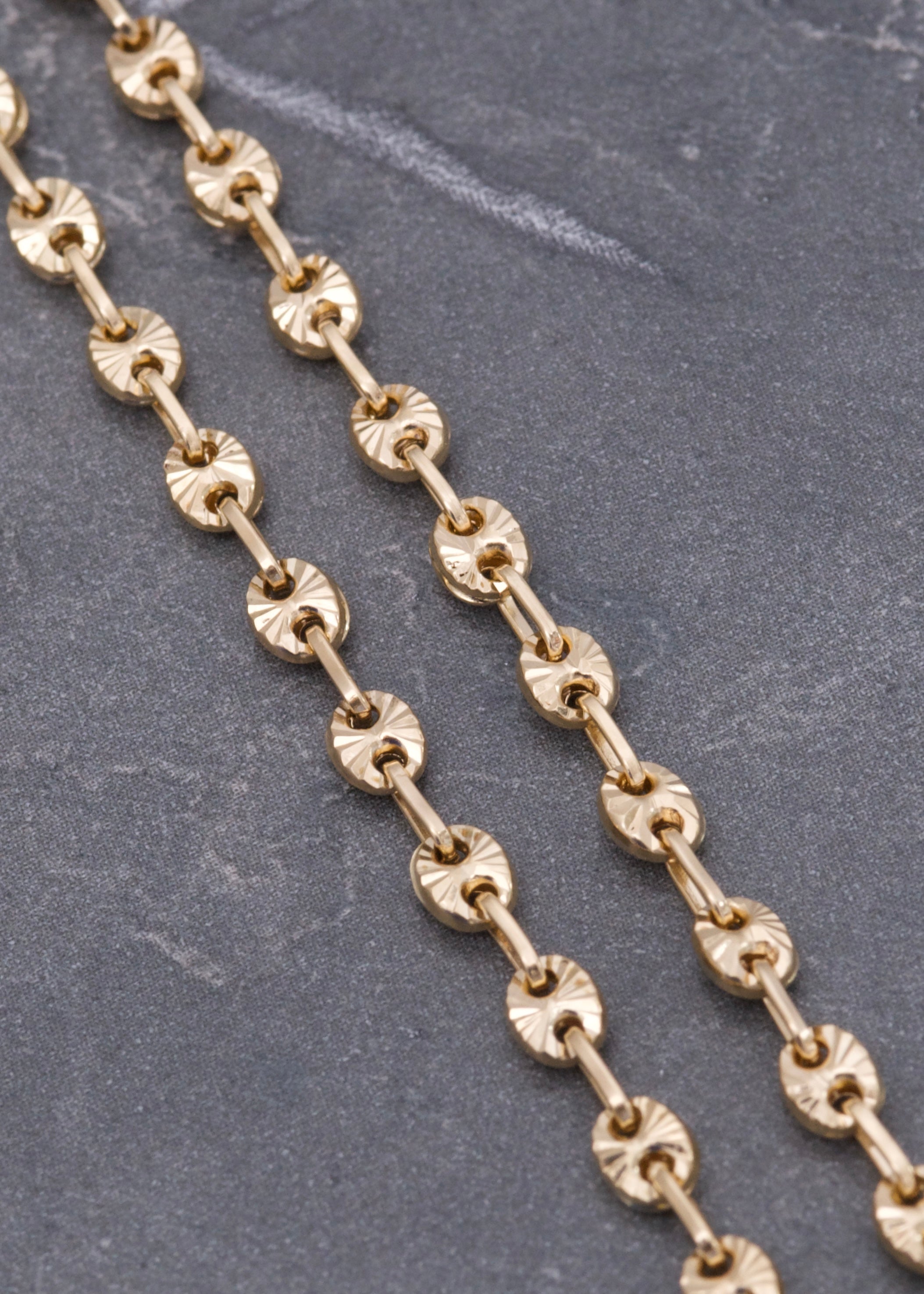 Cadena gc diamantada 7.8gr / Largo 45cm / Oro Amarillo Nac B