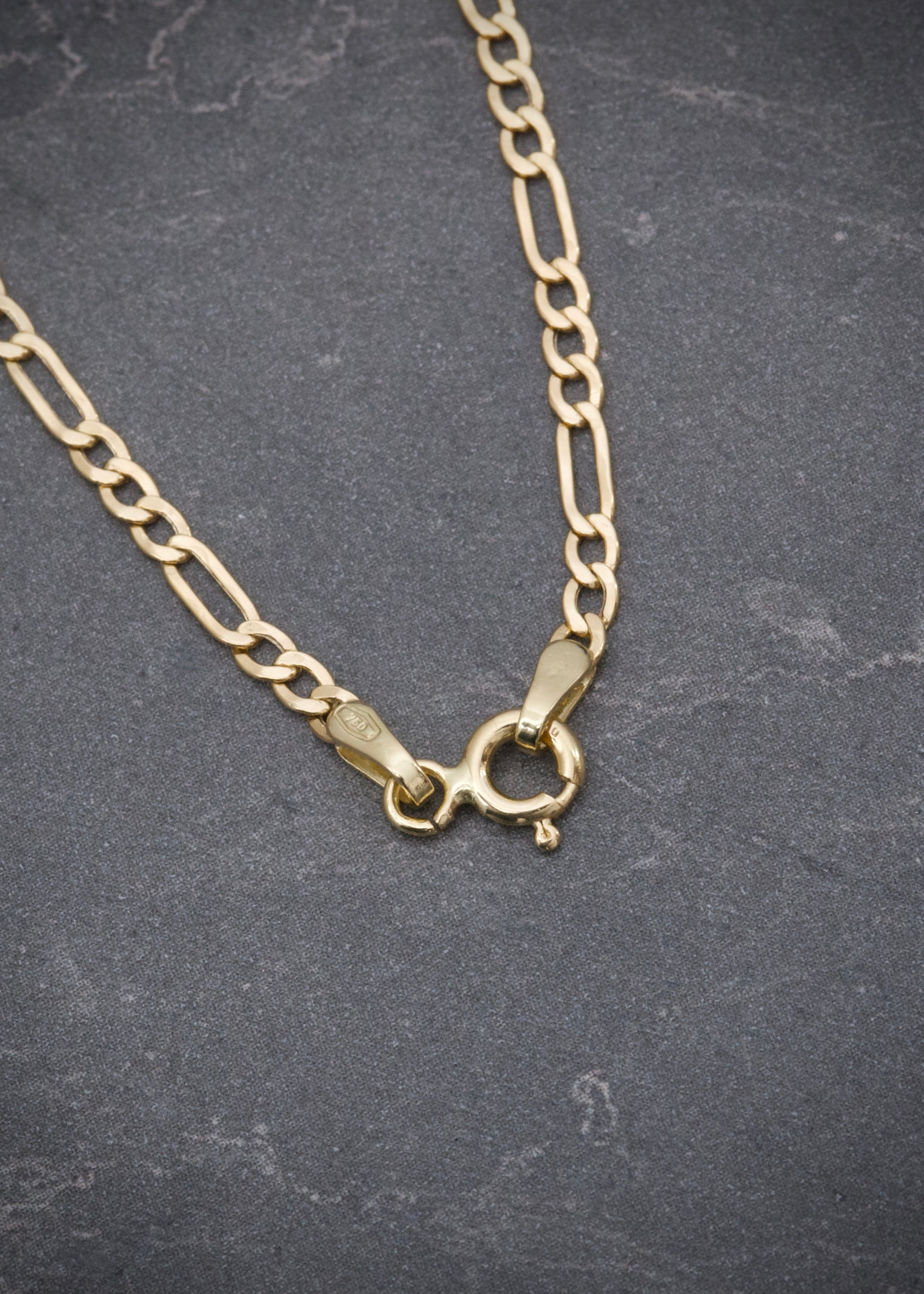 Cadena figaro 2.6gr / Largo 50cm / Oro Amarillo italy +1 B