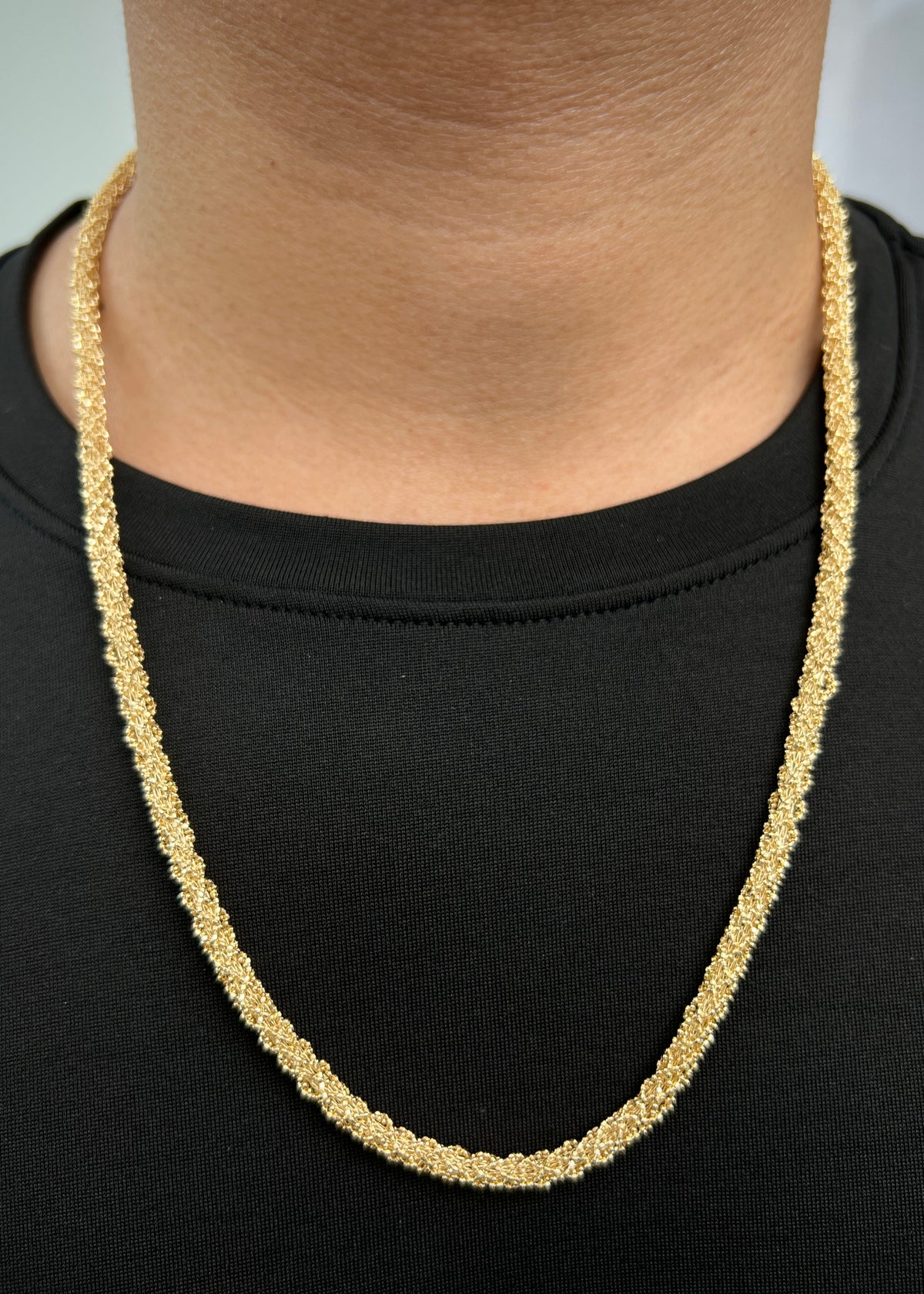 Cadena Diamantada 25.85gr / 60cm / 4.4mm — Oro Amarillo