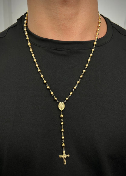 Rosario virgen de la milagrosa 12gr / Largo 60cm / Oro Amarillo Nac P