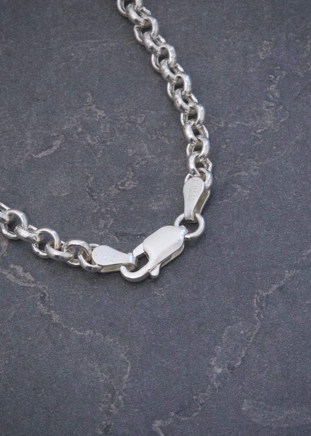 Cadena Lucky Clover Diamantada 19.75gr / 60cm / 14mm — Plata 925