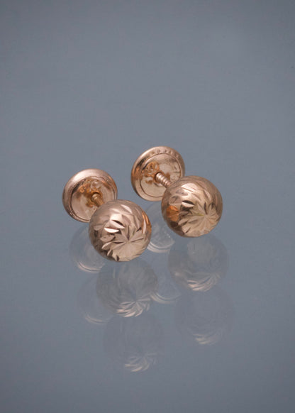Topos Bola Diamantados 0.7gr / 0.6cm / 6mm — Oro Rosado