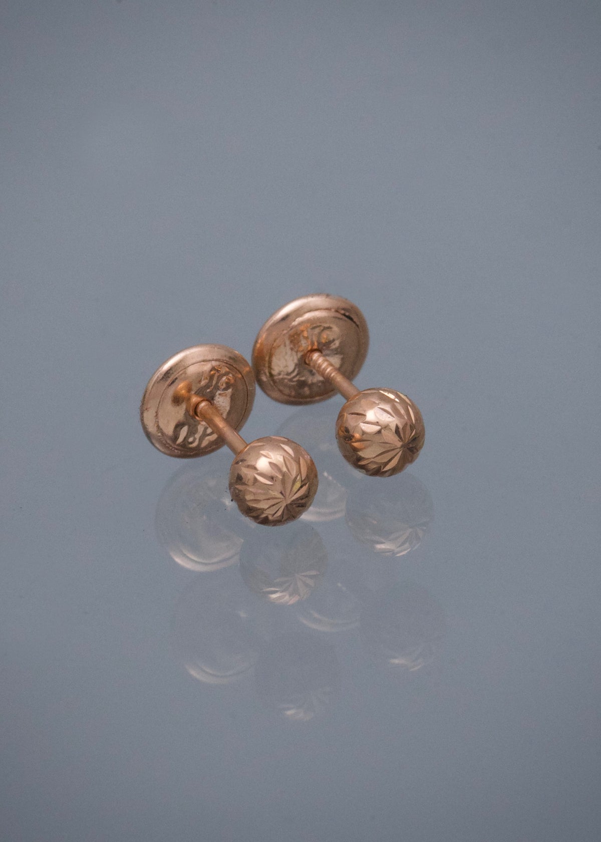 Topos Bola Diamantados 0.5gr / 0.4cm / 4mm — Oro Rosado