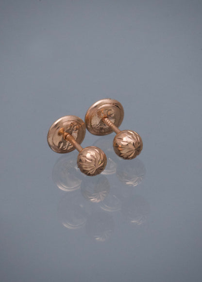 Topos Bola Diamantados 0.5gr / 0.4cm / 4mm — Oro Rosado