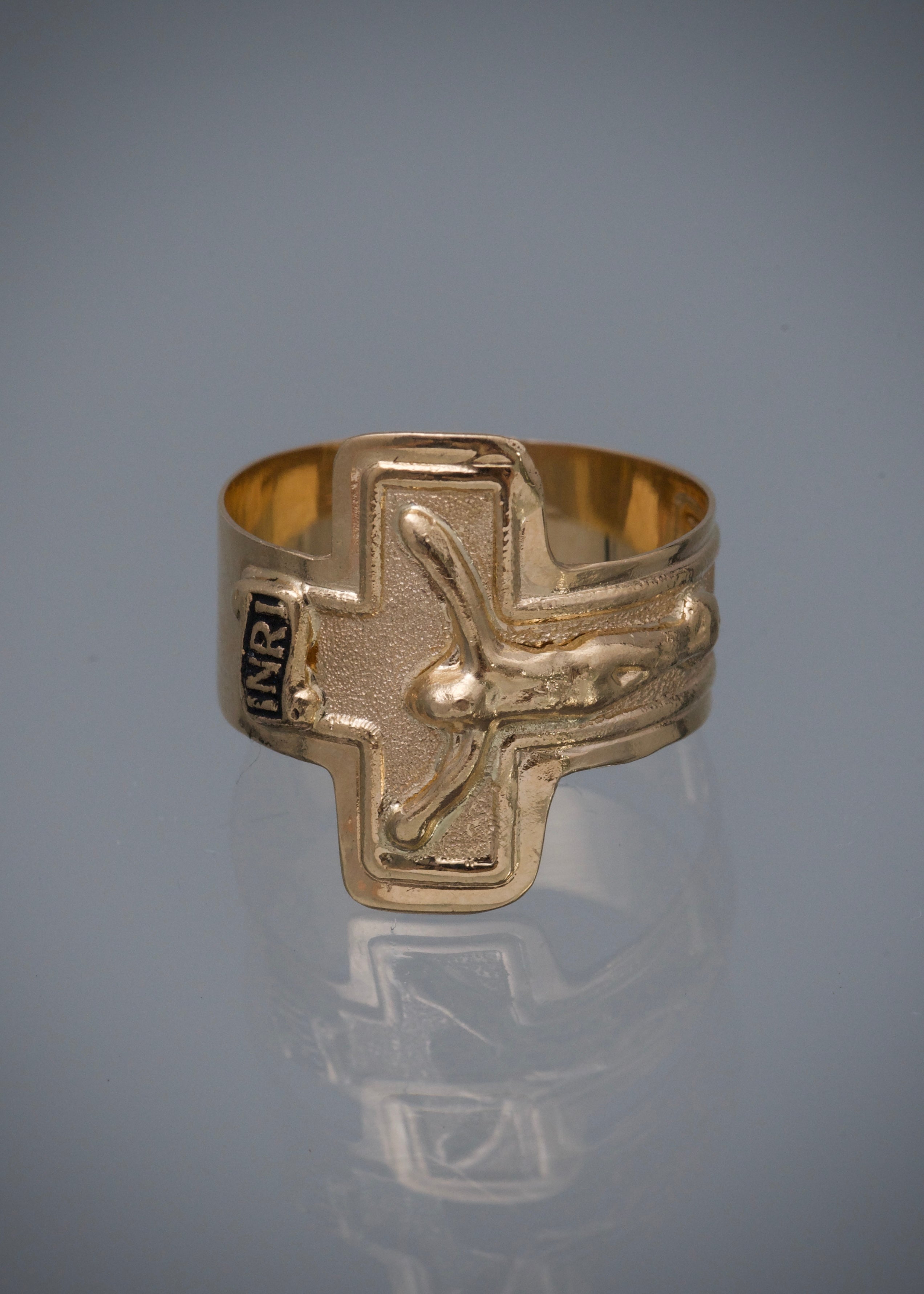 Anillo cristo 3gr / TALLA 7 / Oro Amarillo Nac B