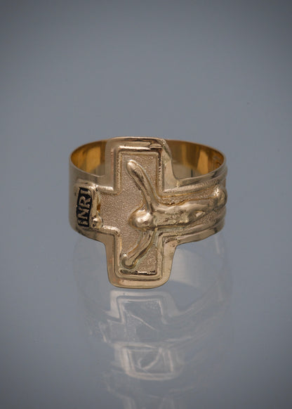 Anillo cristo 3gr / TALLA 7 / Oro Amarillo Nac B