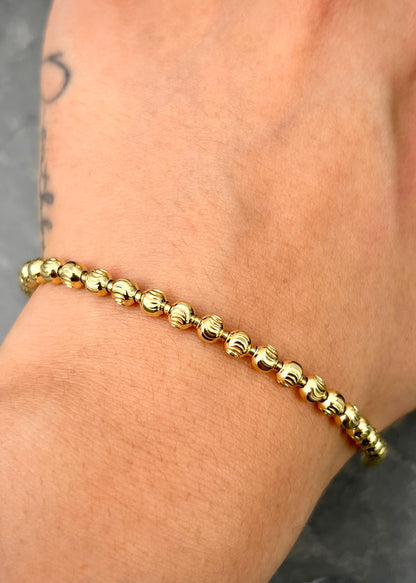 Pulso Militar Luna 7.35gr / 18cm / 4mm — Oro Amarillo