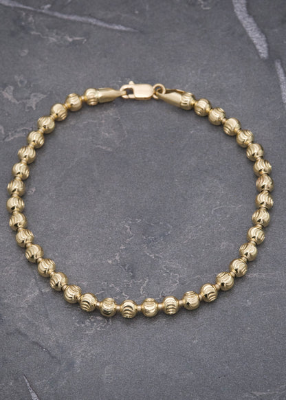 Pulso Militar Luna 7.35gr / 18cm / 4mm — Oro Amarillo
