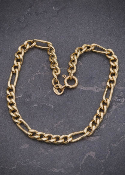 Pulso figaro 3.7gr / Largo 18cm — Oro Amarillo
