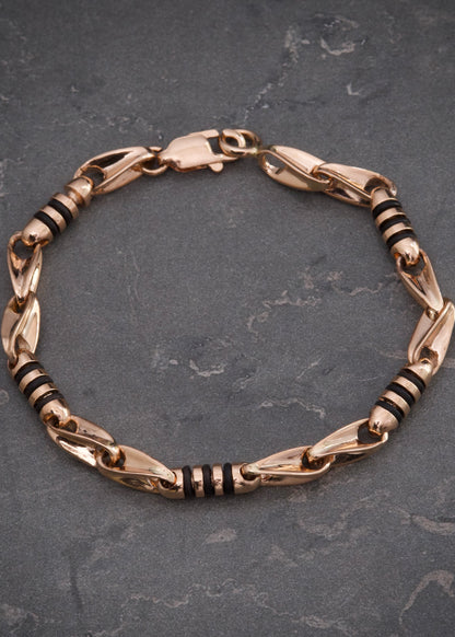 Pulso rustico 14.95gr / Largo 17.5cm / Oro Rosado Nac M