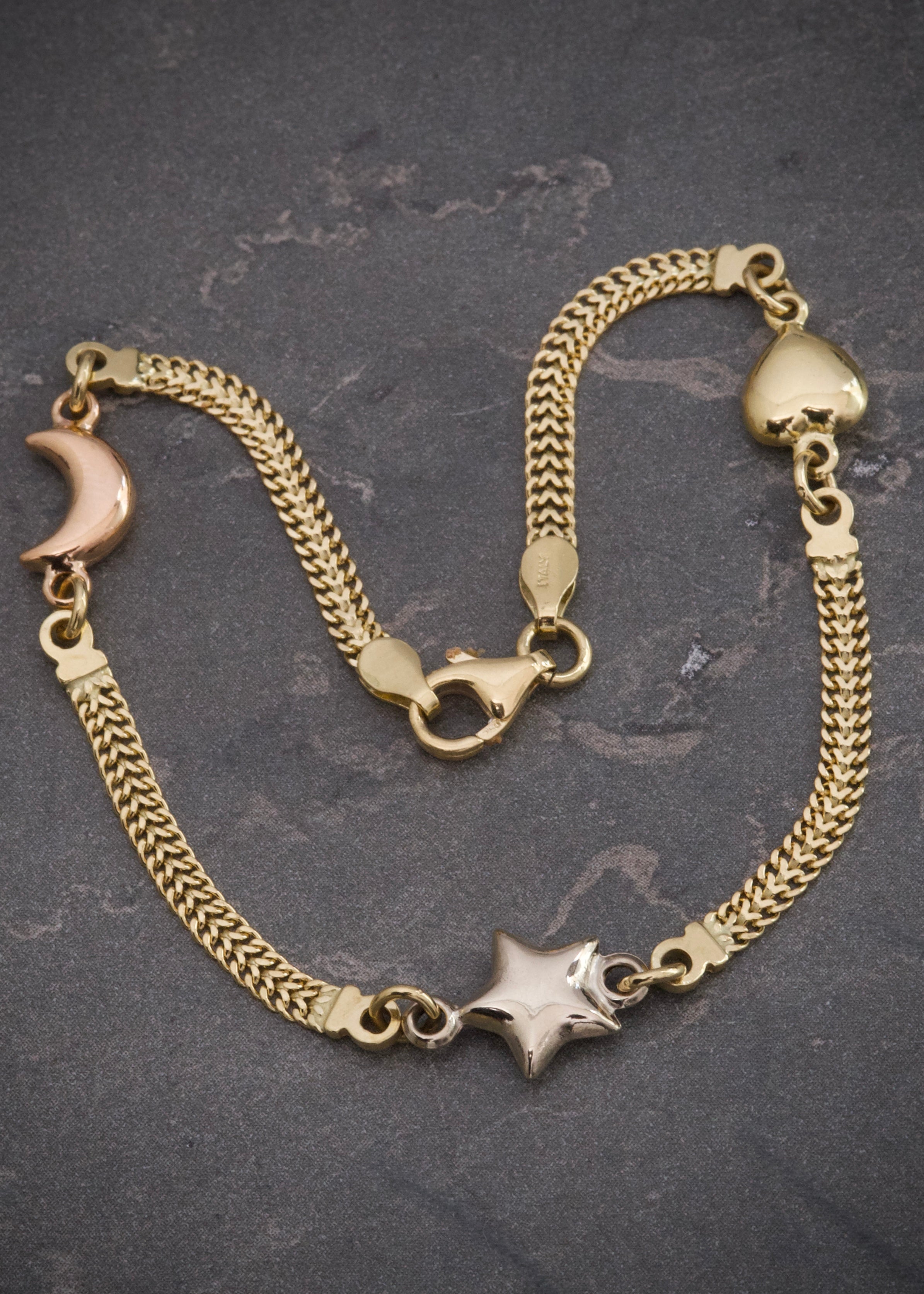 Pulso sedusa con figuras 4.5gr / Largo 19cm / Tres Oros italy +2 M